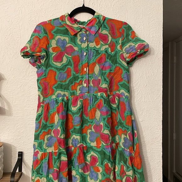 Amanda Uprichard Multicolor Pierre Midi Dress Size S - Picture 6 of 11